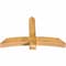 Ekena Millwork Bellingham Rough Sawn Timber Gable Bracket, Western Red Cedar, 60"W x 38"H x 6"D x 6"F, 15/12 Pitch GBW060X38X0606BEL00RWR - alternate 4